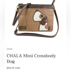 Chala Tan and Brown Crossbody Bag